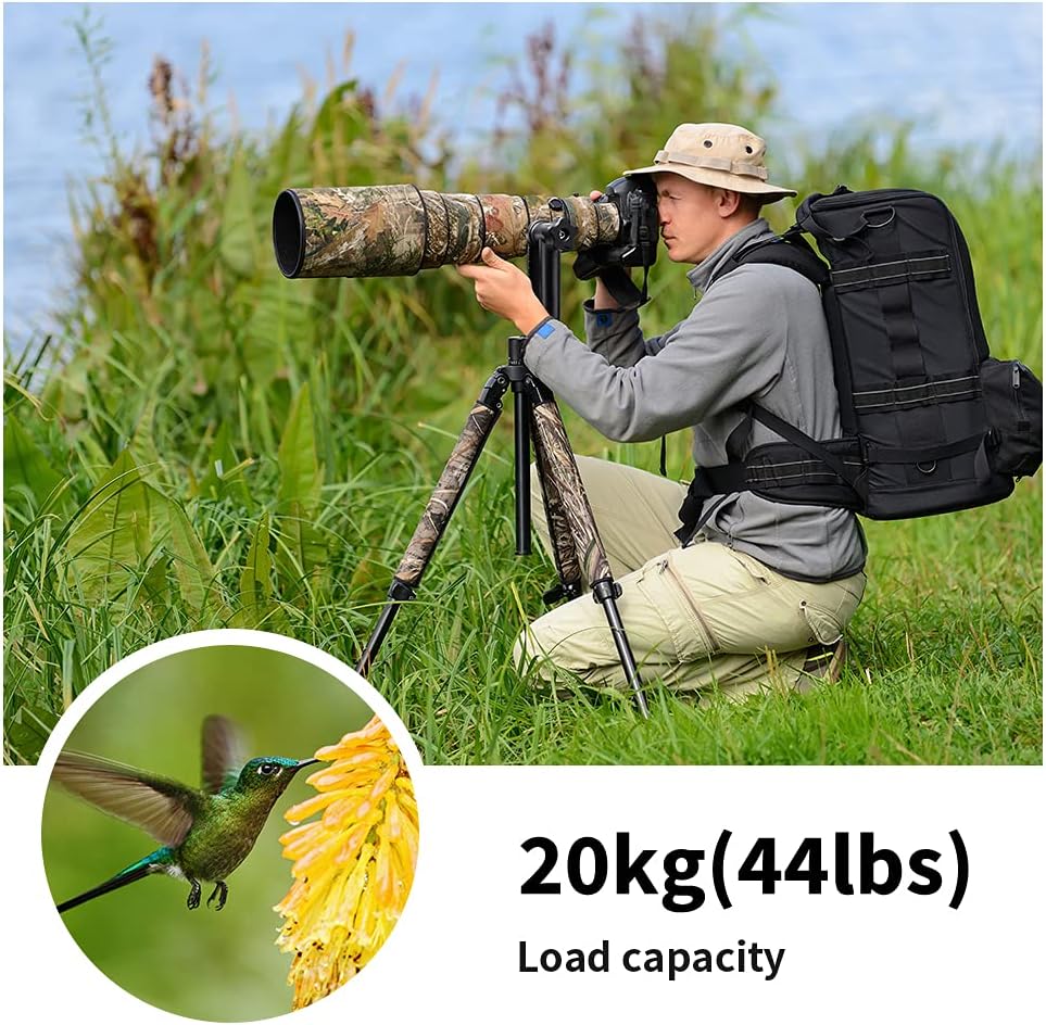 K&amp;F Concept Aluminium Gimbalkopf, Professional Heavy Duty Metall 360° Panorama Stativkopf mit 20 KG