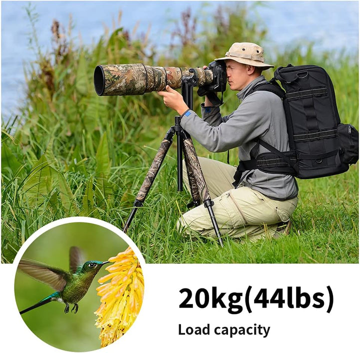 K&amp;F Concept Aluminium Gimbalkopf, Professional Heavy Duty Metall 360° Panorama Stativkopf mit 20 KG