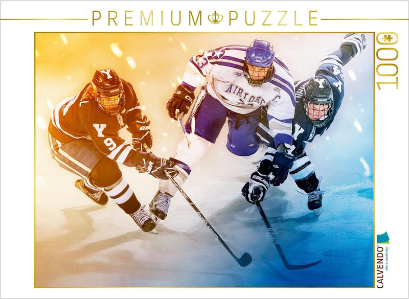 CALVENDO Puzzle Eishockey - Fight 1000 Teile Lege-Grösse 64 x 48 cm Foto-Puzzle Bild von Peter Roder