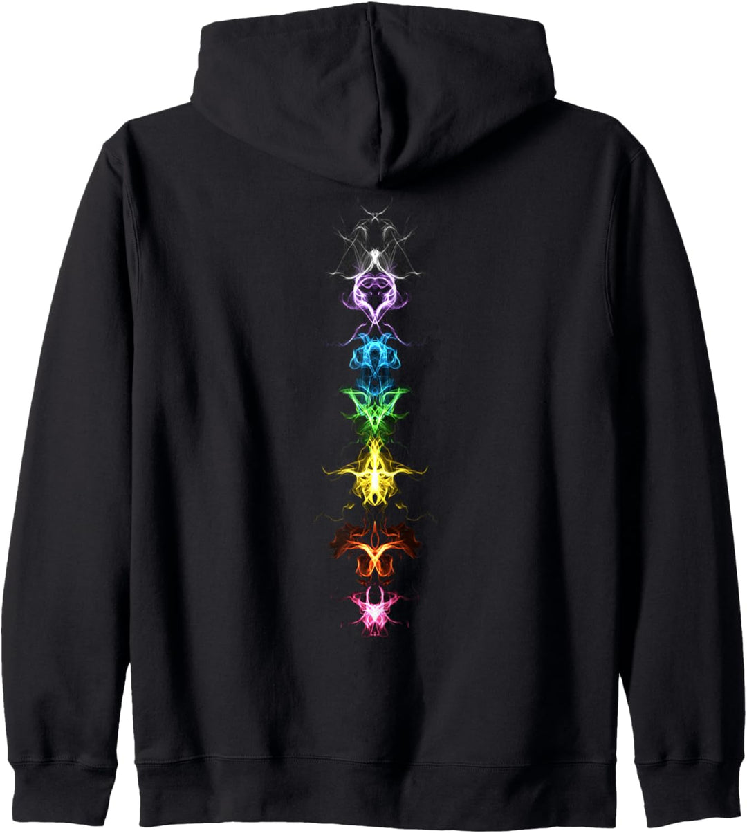 Fraktal Chakra Buddhismus Yoga Regenbogen Symbol Kapuzenjacke