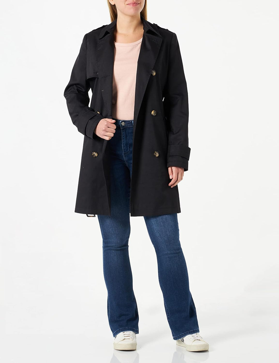 MUSTANG Damen June Flared Jeans 26W / 32L Mittelblau 602, 26W / 32L Mittelblau 602