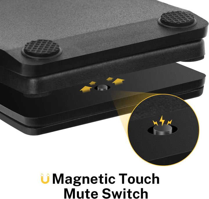 Donner Bluetooth Page Turner Pedal für Tablet Wiederaufladbar, Schwarz, Schwarz