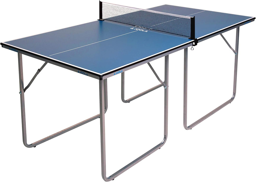 JOOLA Tischtennistisch Midsize blau Platte + Tischtennis-Set Team School, blau Platte + Tischtennis-