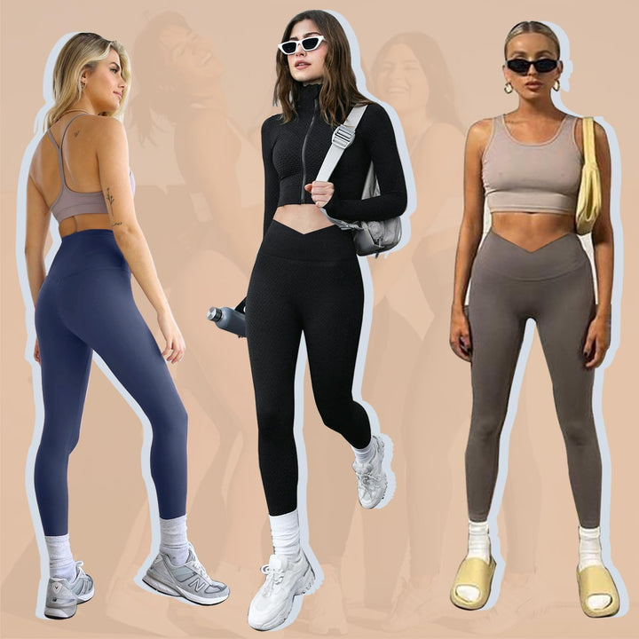 ACTINPUT Leggings Damen High Waist Leggins Blickdicht Schwarze Sportleggings Lang Elastische Yogahos