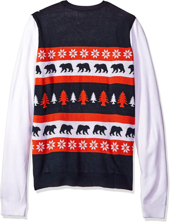 FOCO NFL Wordmark Ugly Sweater Chicago Bears M Wordmark, Chicago Bears M Wordmark