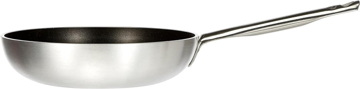 Pentole Agnelli ALSA2111BS24 Hochversenkte Bratpfanne, Aluminium, Silber, 24 cm, 24 cm