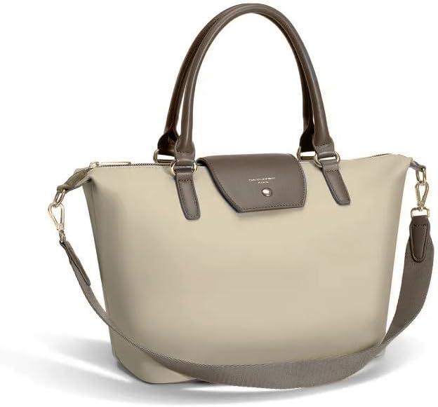 David Jones - Handtasche Nylon Damen - Einkaufstasche Shopper Tote - Weiche Leder Schultertasche Umh