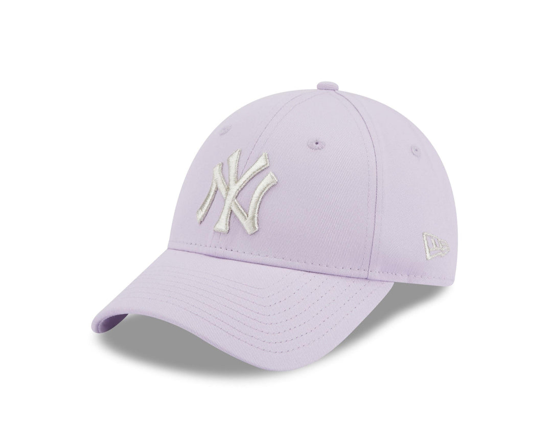 New Era New York Yankees Rose MLB Double Pom Cuff Knit Women Beanie, 940Women-Yankees-Purple-
