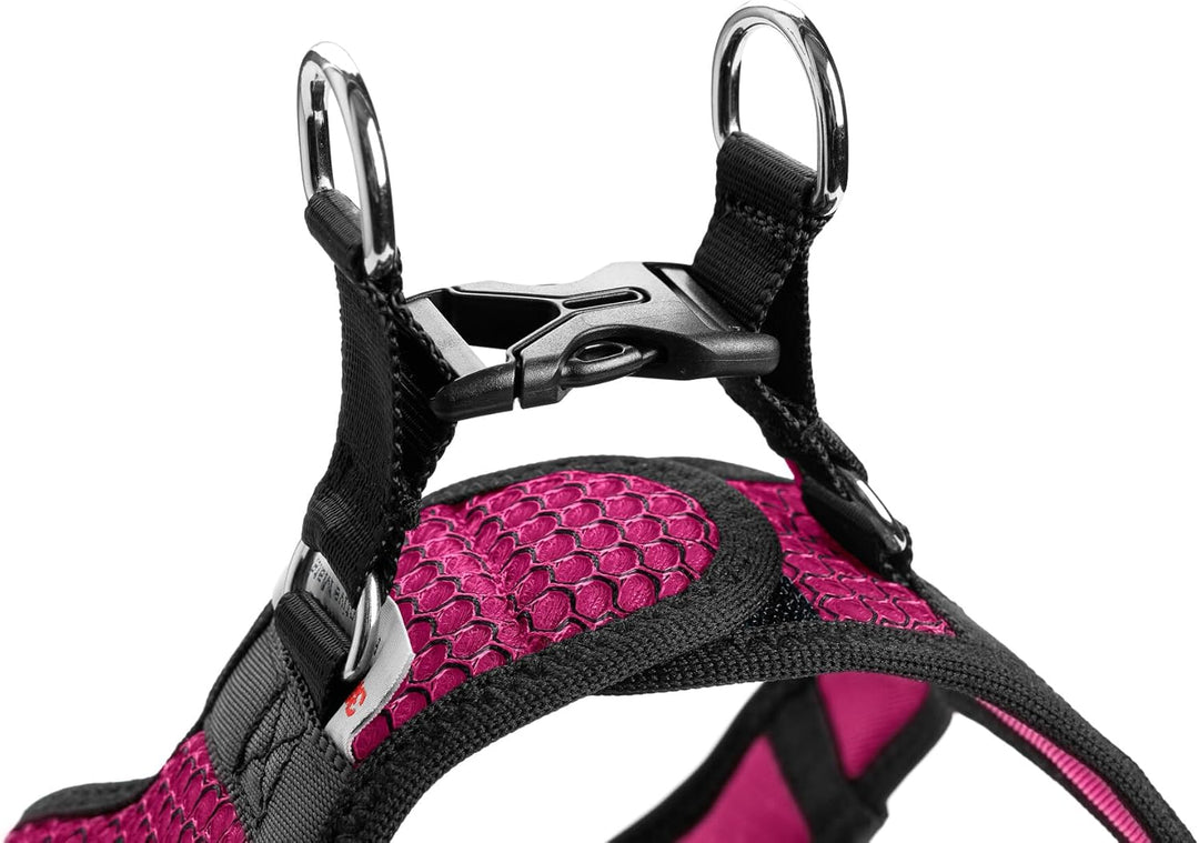 HUNTER Hundegeschirr Hilo Comfort, Farbe: pink, Easy Step-In Geschirr für kleine bis mittlere Hunde,