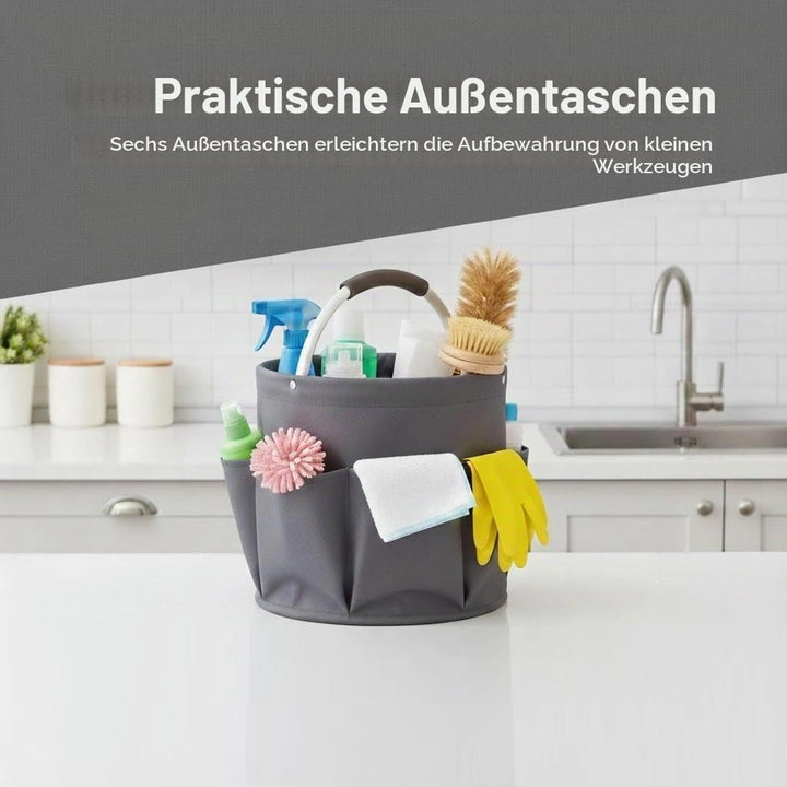 Reinigungs-Caddy, Putzmittel Organizer, Faltbarer Putztasche, Aufbewahrungskorb Mit Griff, Werkzeugk