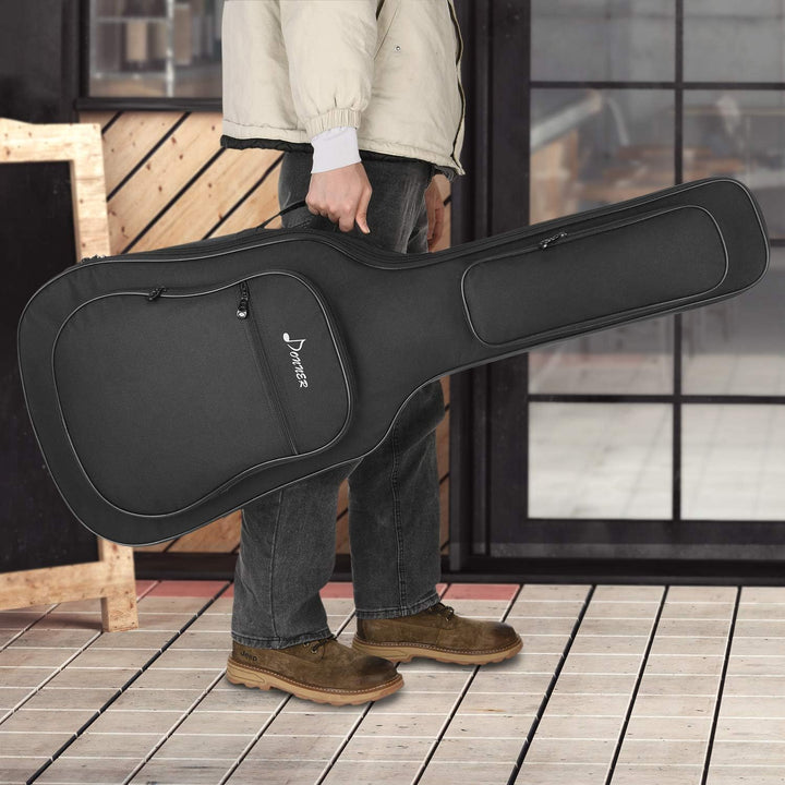 Donner Gitarrentasche Akustikgitarre Gigbag 10mm gepolstert wasserdicht Gitarre Rucksack Gitarrenhül