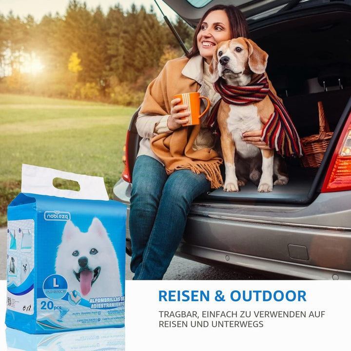 Nobleza -120 x Ultra saugfähige Hunde Trainingsunterlagen Welpenunterlage Welpen Toilettenmatte, 60