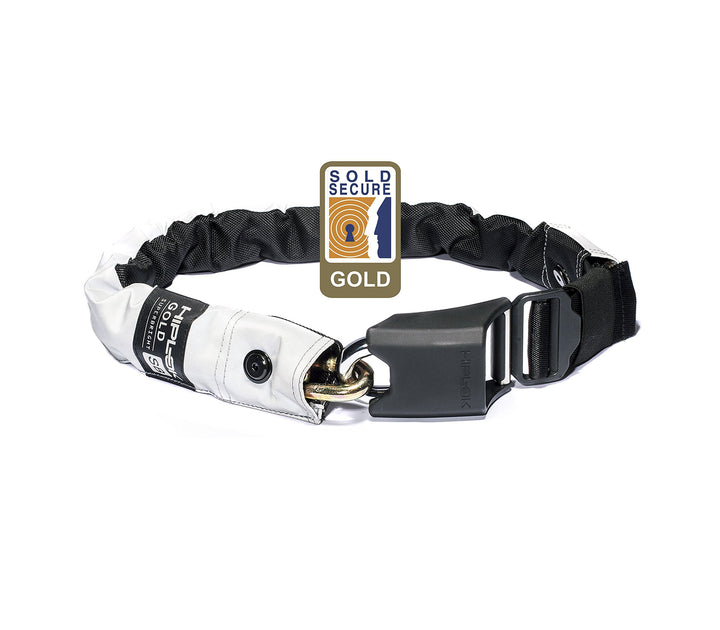 Hiplok GOLD, Kettenschloss, Unisex Superbright 85cm Schliessumfang Single, Superbright 85cm Schliess