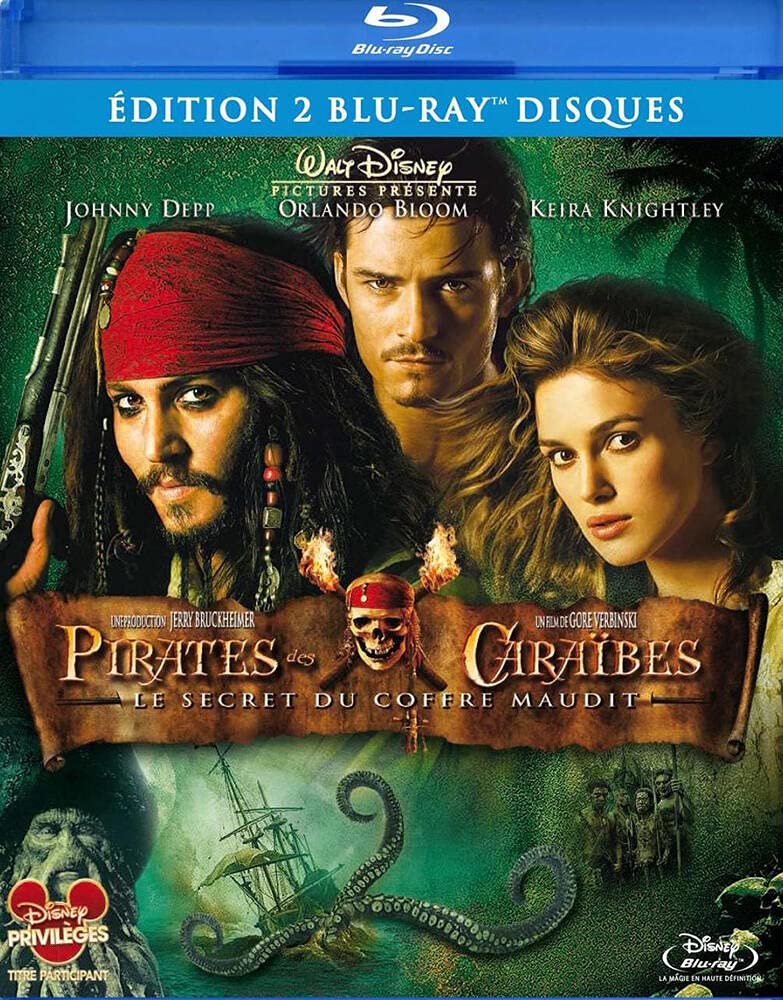 Pirates des caraïbes 2 : le secret du coffre maudit [Blu-ray] [FR Import], Blu-ray