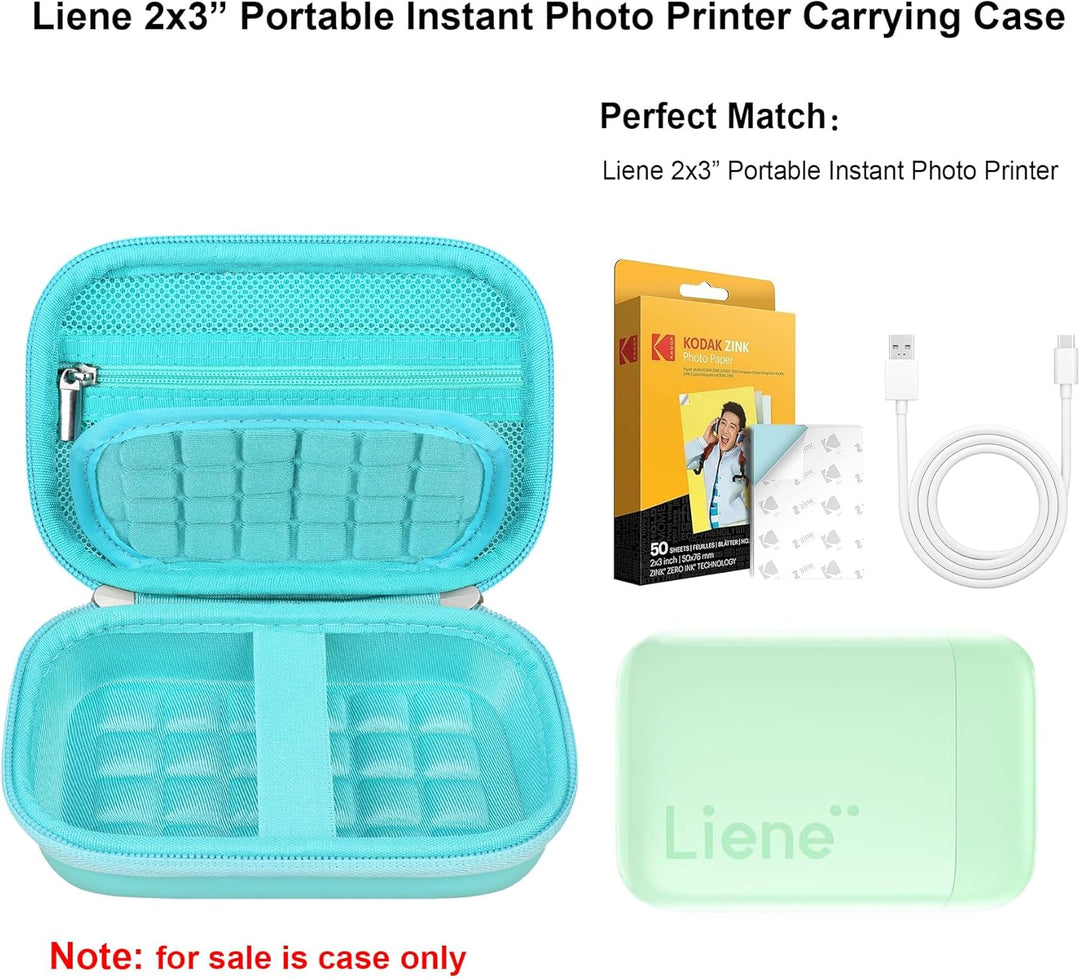 Elonbo Tragetasche für Liene 2x3 Fotodrucker, Tragbarer Instant-Drucker Reisehalter, Mini-Bild-Druck