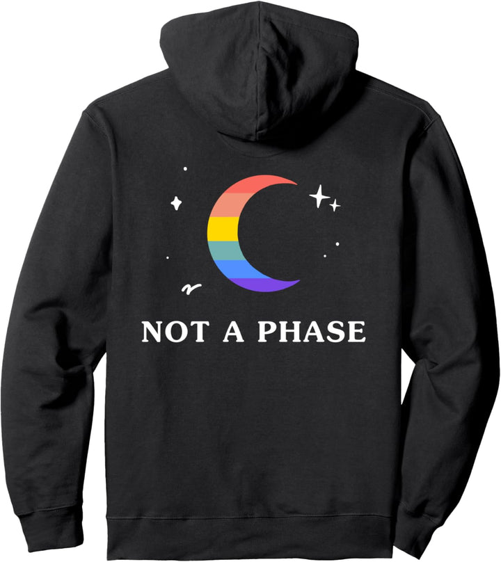 Keine Phase Gay Lesbian LGBTQ Pride Flagge Mond Pullover Hoodie