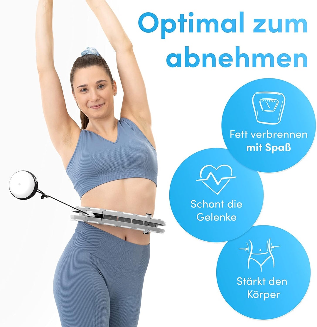 STREYDA ® Premium smart Hula Hoop, Hula Hoop Reifen Erwachsene aus hochwertigem Silikon - Hoola Hoop