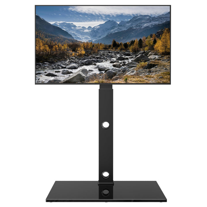 BONTEC TV Ständer Standfuss Fernsehstand für 30-70 Zoll Flach & Curved Fernseher bis zu 40 kg, Schwe