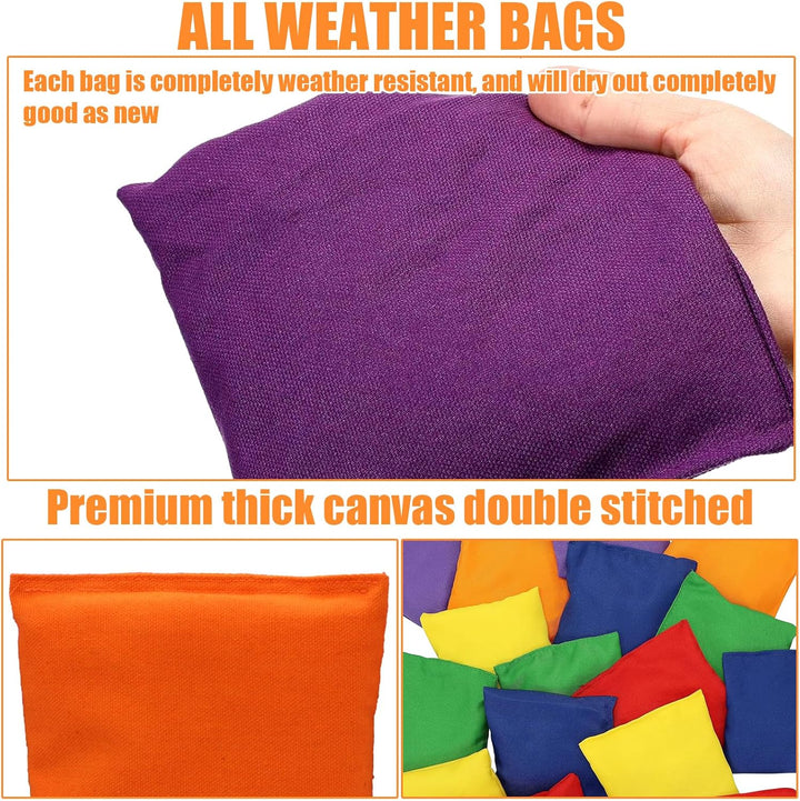 Oneroomone 10 Stück Cornhole Säckchen, Cornhole Spiel, Sackloch Spiel, Quadratische Wurfsäckchen Für