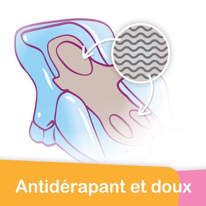 Tigex Collexion Babyliege für Badewanne, Perlgrau