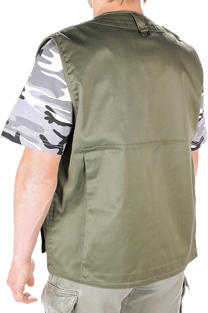 Mil-Tec Herren Jagd-u Weste S Oliv, S Oliv