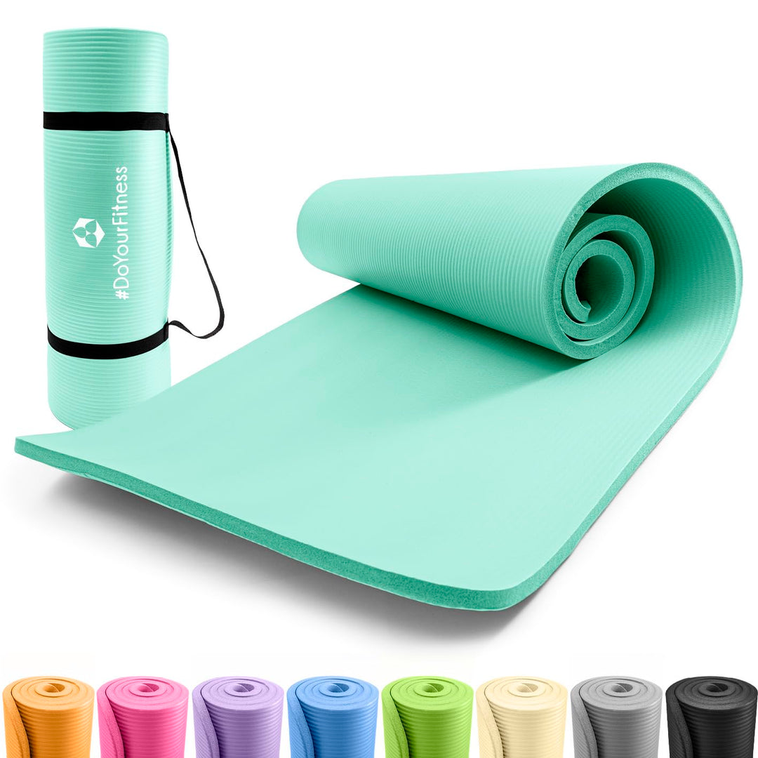 #DoYourFitness Fitnessmatte rutschfest | 183x61cm oder XXL 190x100cm | 0,8-2cm hoch | Gelenkschonend