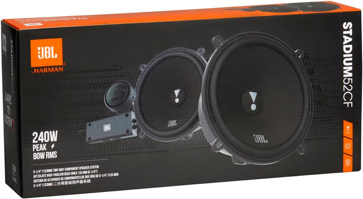 JBL Stadium 52CF 2-Wege Auto Soundsystem - 240 Watt Komponenten Auto Lautsprecher Boxen Set mit 133m