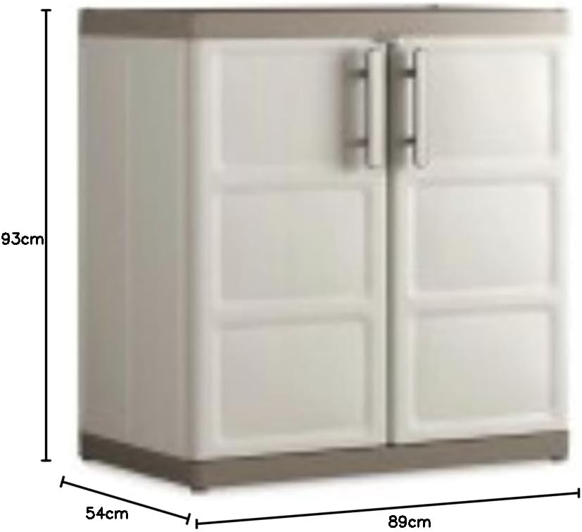 Kis Kunststoffschrank "Excellence XL" niedrig, 1 Stück, sandfarben, 9681000 0313 02