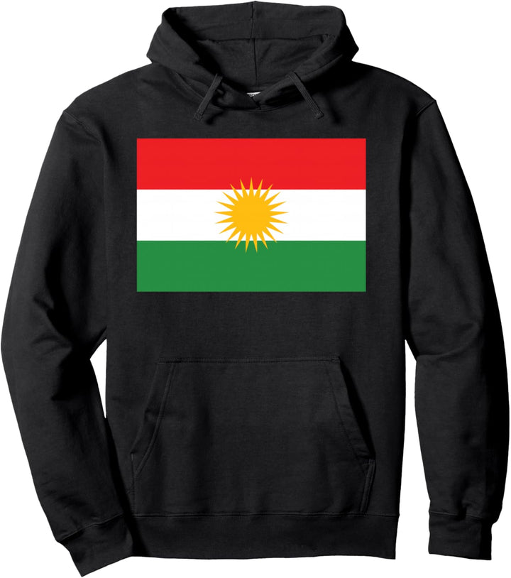 Kurdische Flagge von Kurdistan Pullover Hoodie