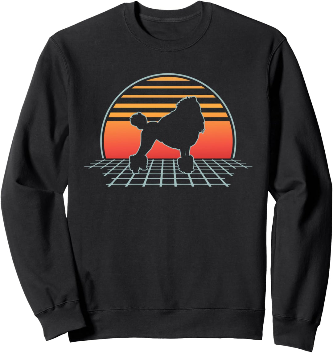 Poddle Dog Retro Vintage 70s 80s Animal Vaporwave Aesthetic Sweatshirt