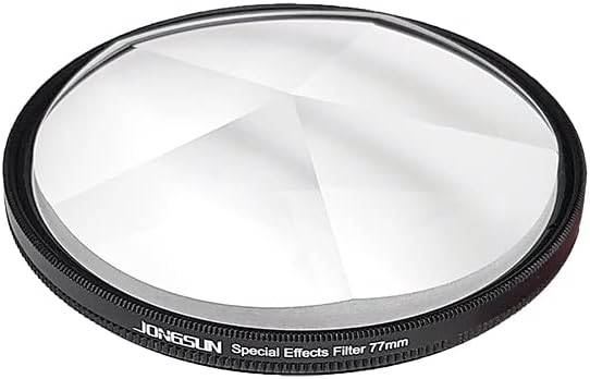 JONGSUN Pentaprisma Spezialeffektfilter 77mm FX Glass Glare Widescreen Film Anamorphe DSLR Video Fot