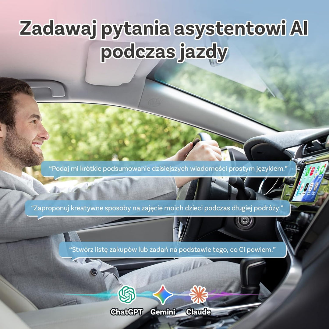 2026 Verbesserter OTTOCAST Mini Slim (USB-C Edition), 2-in-1 Wireless CarPlay & Android Auto Adapter