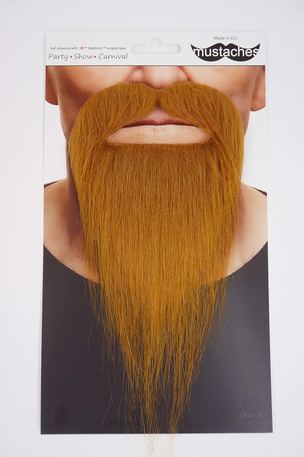 Mustaches Selbstklebender Ducktail Falscher Bart, Neuheit, Falsche Gesichtsbehaarung, Kostümzubehör