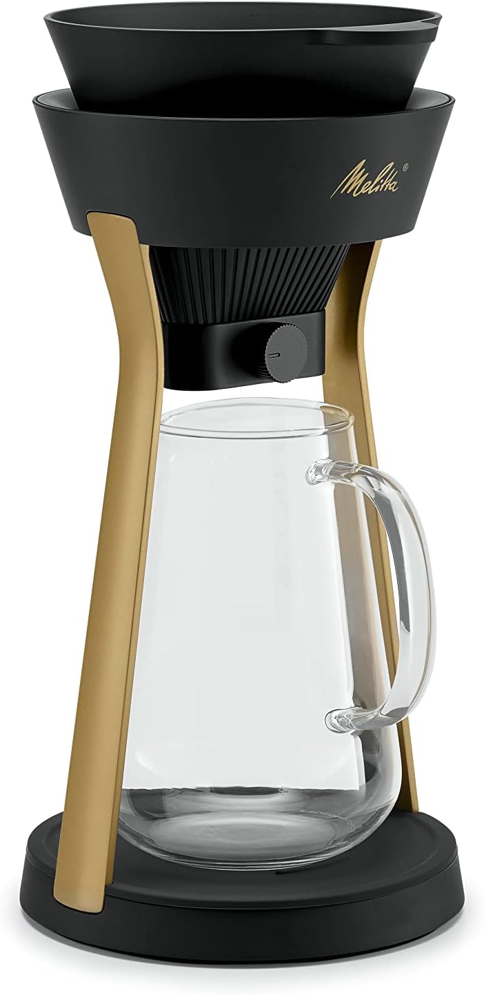 Melitta AMANO Kaffeebereiter, schwarz-gold, Schwarz-gold