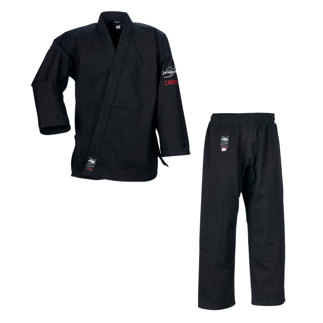 Ju-Sports Ju-Jutsu Anzug Cayon Black I Moderner Jujutsu Anzug Kinder &amp; Erwachsene I Kampfanzug fürs