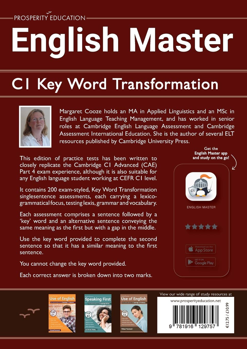 English Master C1 Key Word Transformation: 20 practice tests for the Cambridge C1 Advanced: 200 test