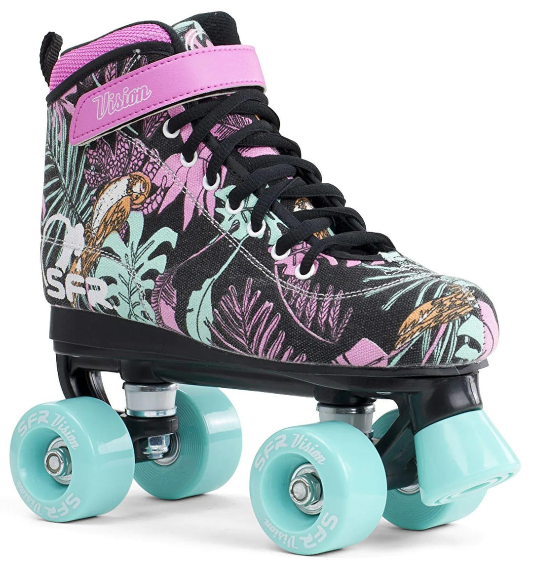 SFR Kinder Vision Canvas Rollschuhe 35.5 EU Rosa (Floral), 35.5 EU Rosa (Floral)