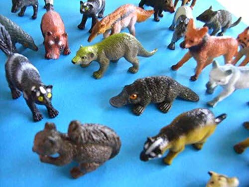 Miniblings 34x Wildtiere Wilde Tiere Tierfiguren Aufstellfiguren Nager Räuber