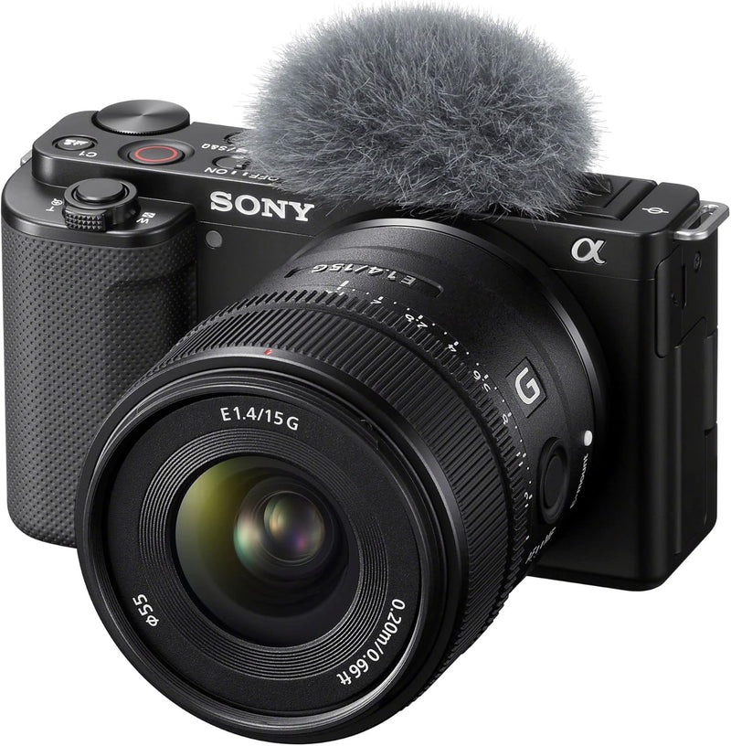 Sony E 15 mm F1.4 G | APS-C-Weitwinkel-Objektiv mit Festbrennweite (SEL15F14G) Single, Single