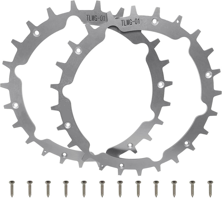 CDIYTOOL Edelstahl Rasenmäher Spikes für Garden.a Sileno City Rasenmäherroboter, 212 mm Rasenmäher M