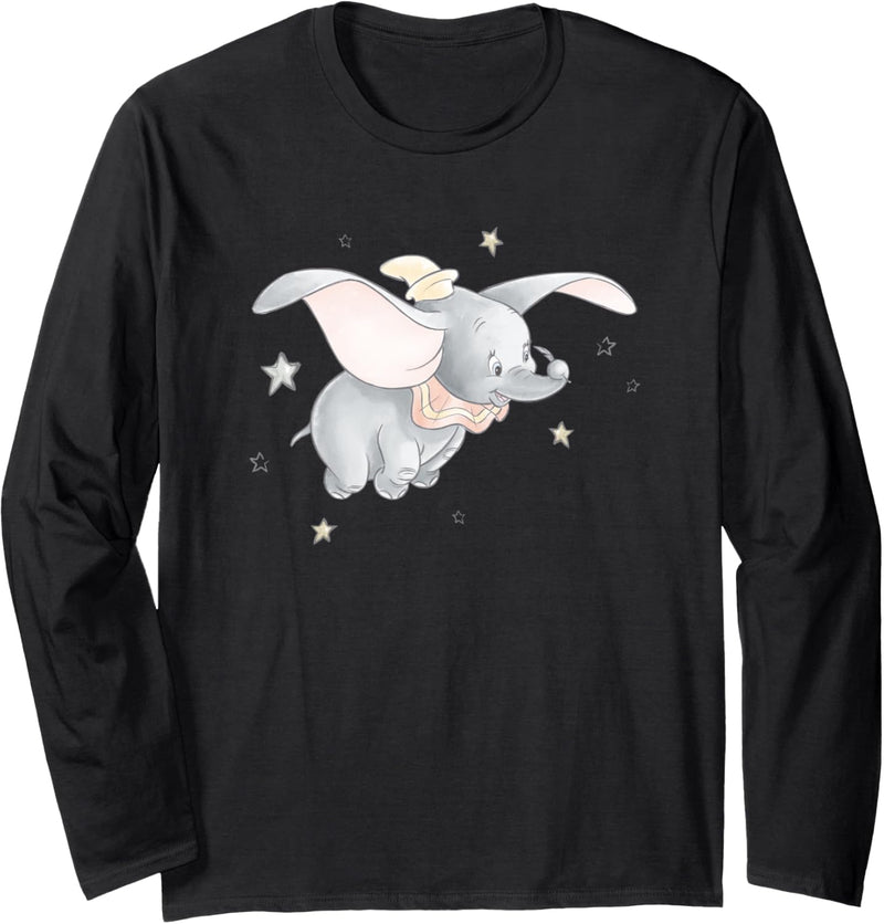 Disney Classic Dumbo and Magic Feather Watercolor Langarmshirt