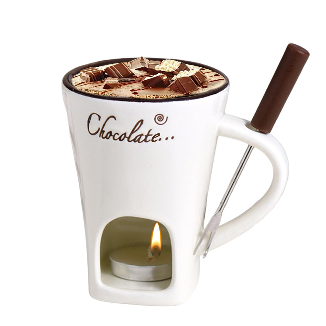 Generisch Schokoladenfondue Tasse | Schokoladenschmelzbecher | Hochwertige Pralinen schmelzende Kera