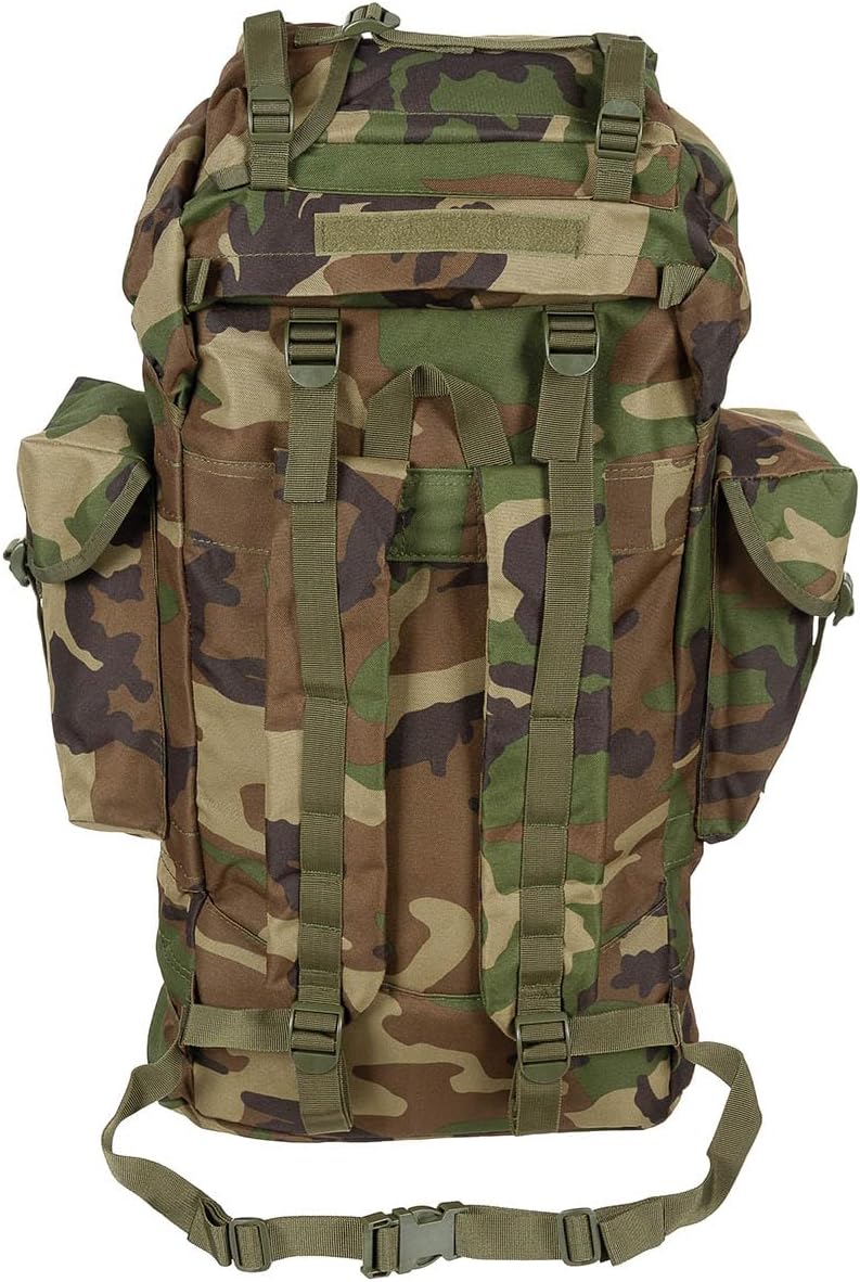 MFH BW Kampfrucksack, 65 l, Alu-Aussteifung L Woodland, L Woodland