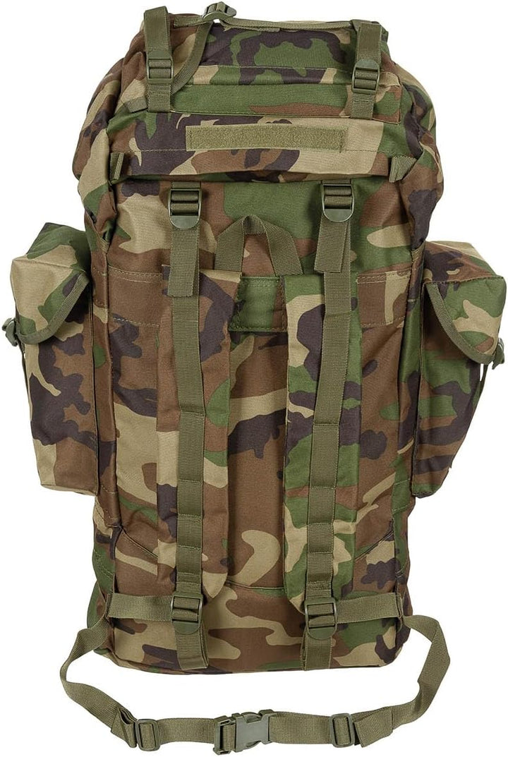 MFH BW Kampfrucksack, 65 l, Alu-Aussteifung L Woodland, L Woodland