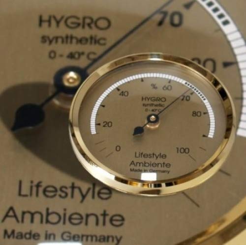 Lifestyle-Ambiente Profi-Haar-Hygrometer Gold-gross Made in Germany