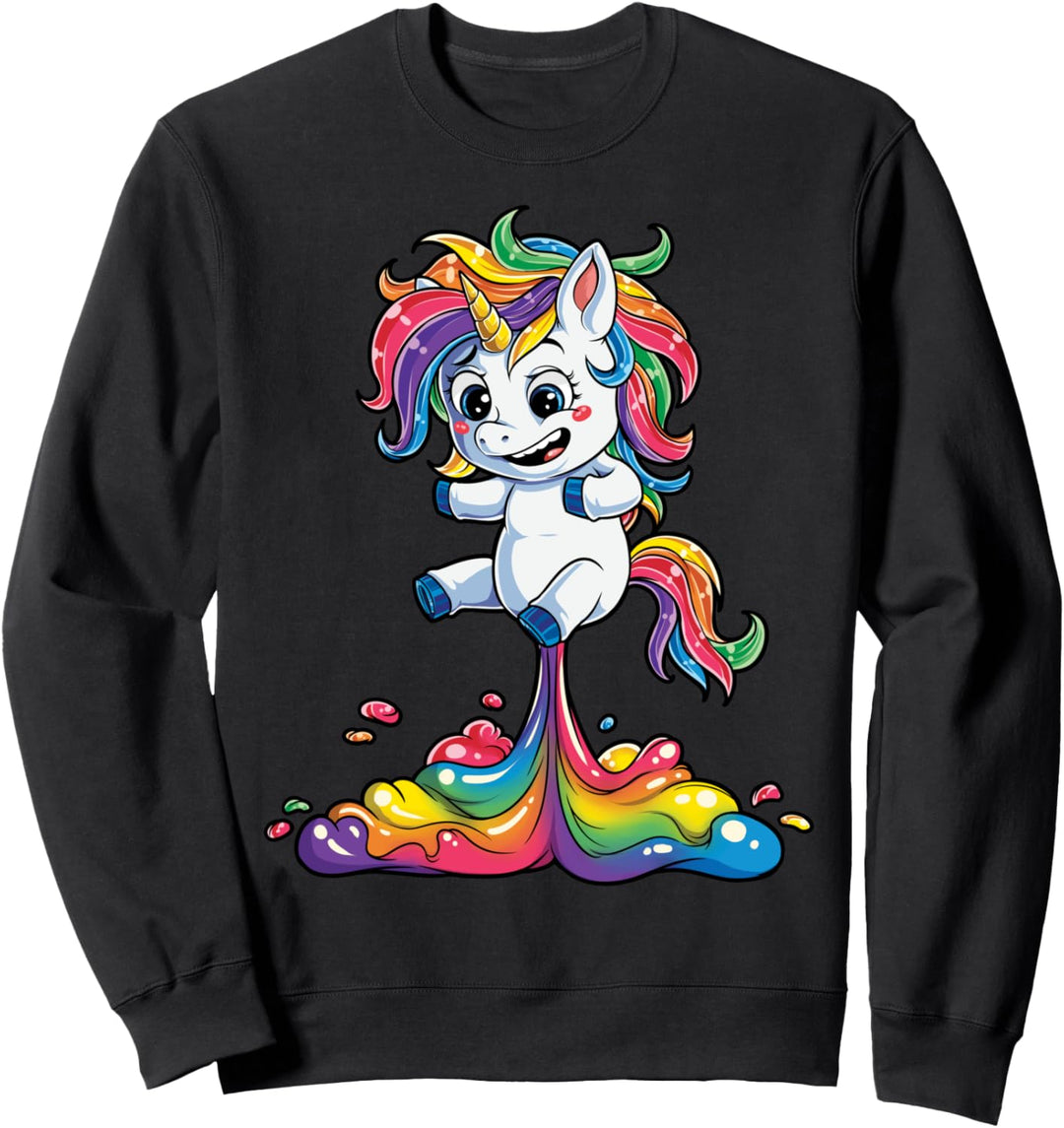 Unicorn Fart Funny Girls Women Rainbow Gifts Unicorns Squad Sweatshirt