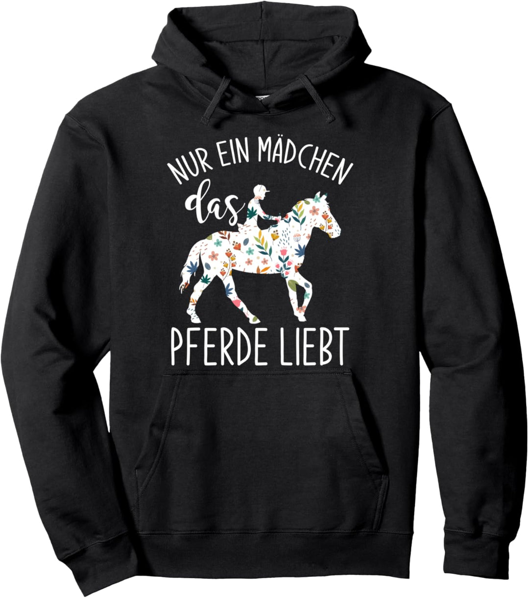 Reiterin Pferdesport Frauen Reiterhof Vintage Pferde Mädchen Pullover Hoodie