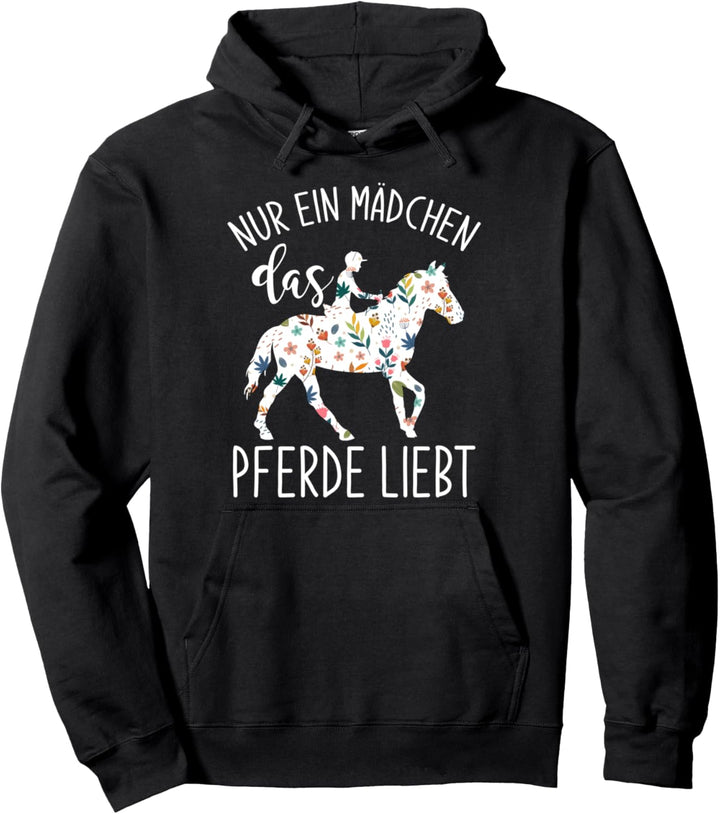 Reiterin Pferdesport Frauen Reiterhof Vintage Pferde Mädchen Pullover Hoodie