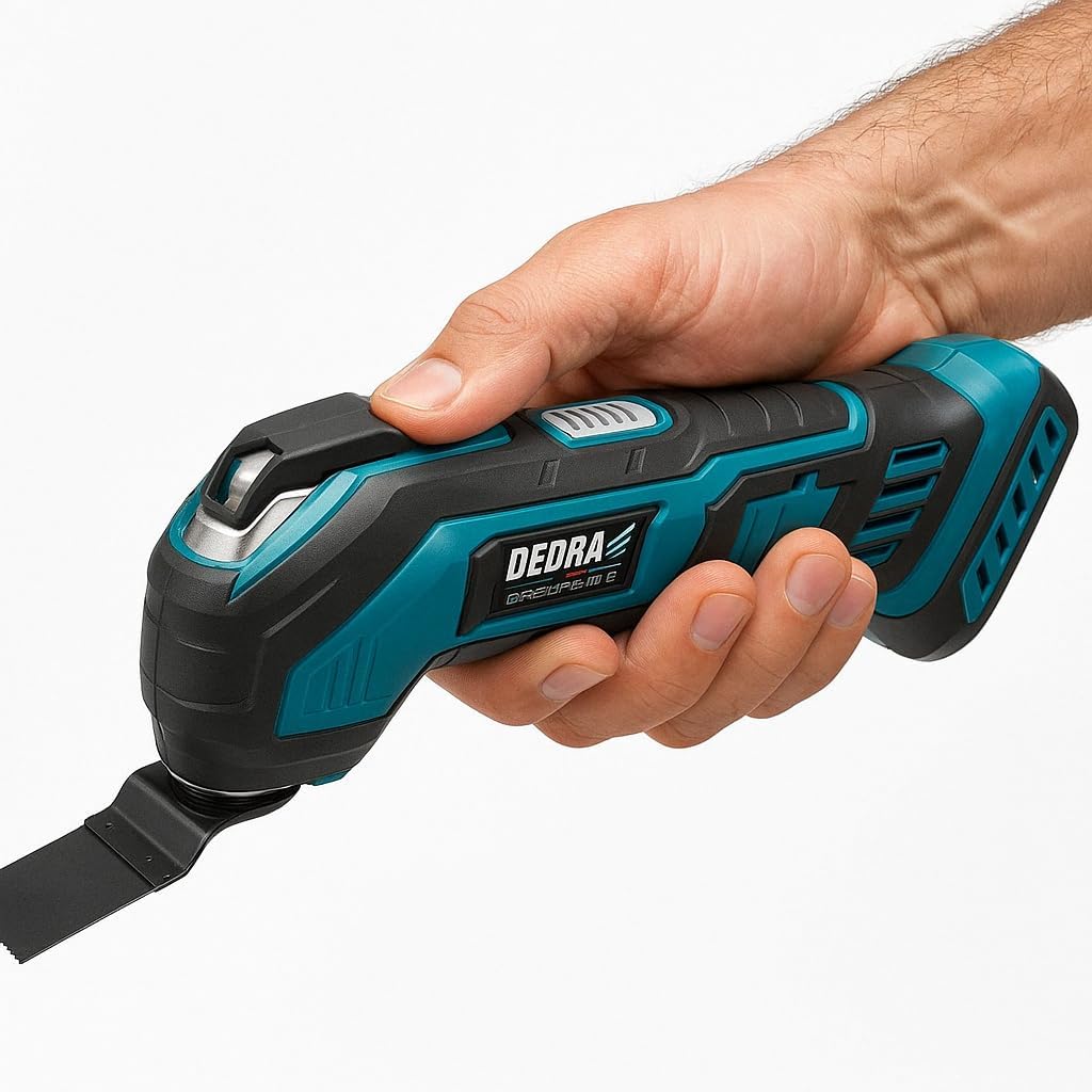 DEDRA Akku-Multifunktionswerkzeug, Multitool, 18 V, SAS+ALL im Karton ohne Akku und Ladegerät, mit 4