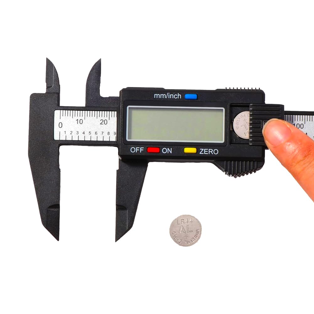 Digitaler Messschieber 150 mm Mikrometer aus Edelstahl mit LCD-Display, Messung innen, aussen, Dicke